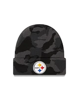 NFL Knit Hat Camo D3 Cuffed Steelers