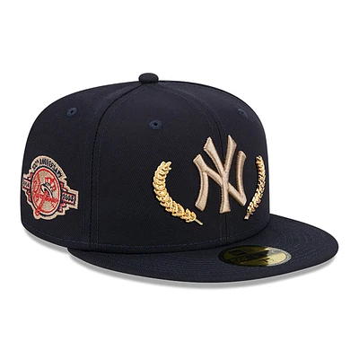 MLB Hat 5950 Gold Leaf 100th Anniversary Yankees