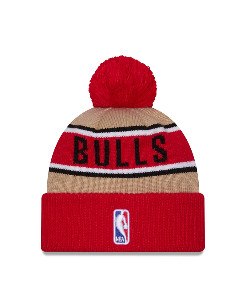 NBA Knit Hat Cuff Pom 2024 Draft Bulls