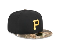 MLB Hat 5950 Realtree Camo Pirates (Black)