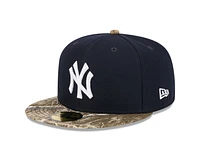 MLB Hat 5950 Realtree Camo Yankees (Navy Blue)