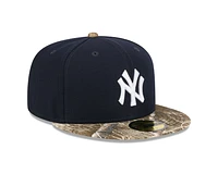 MLB Hat 5950 Realtree Camo Yankees (Navy Blue)