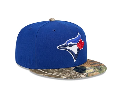 MLB Hat 5950 Realtree Camo Blue Jays (Royal Blue)