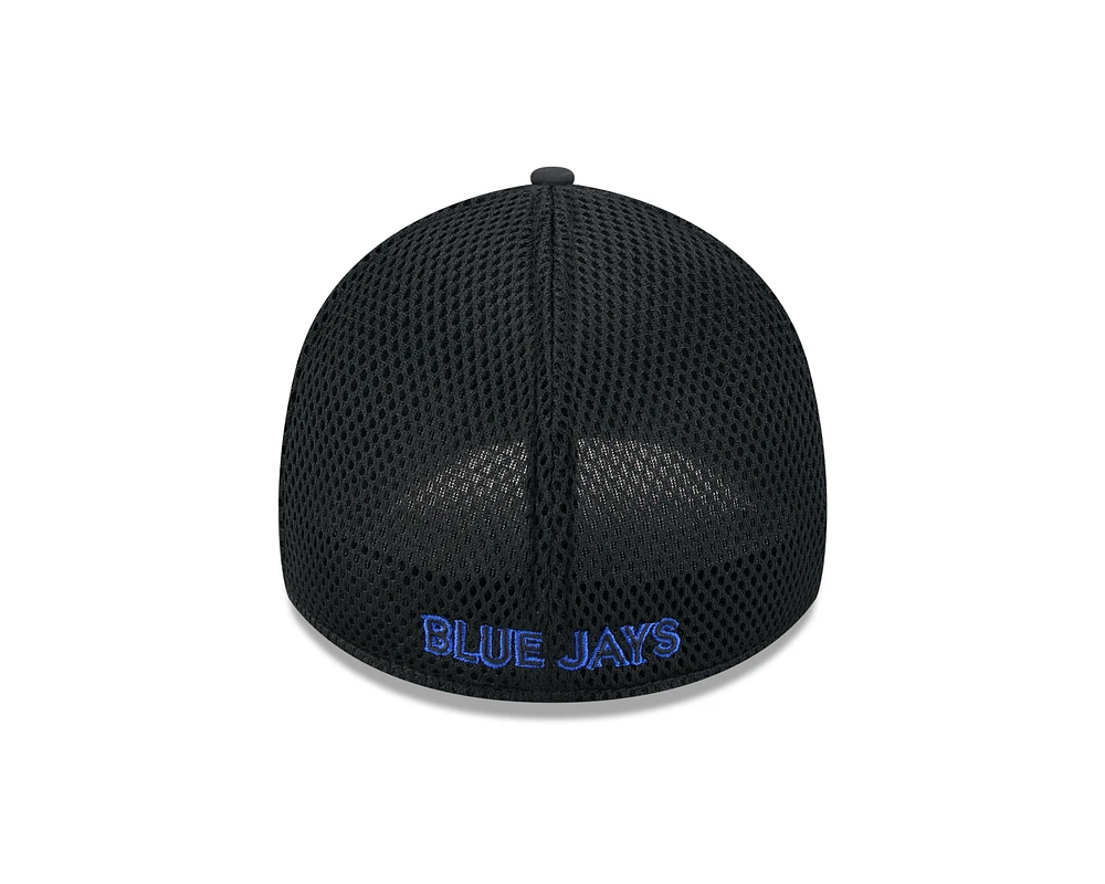 MLB Hat 3930 Team Tone Black Blue Jays