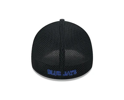 MLB Hat 3930 Team Tone Black Blue Jays