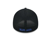 MLB Hat 3930 Team Tone Black Blue Jays