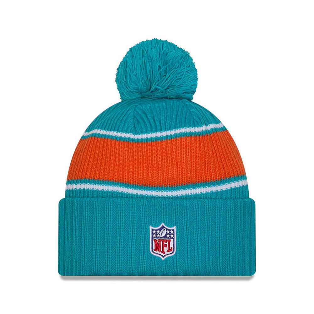 NFL Knit Hat 2024 Cold Weather Sport Knit W/ Pom Dolphins