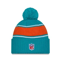 NFL Knit Hat 2024 Cold Weather Sport Knit W/ Pom Dolphins