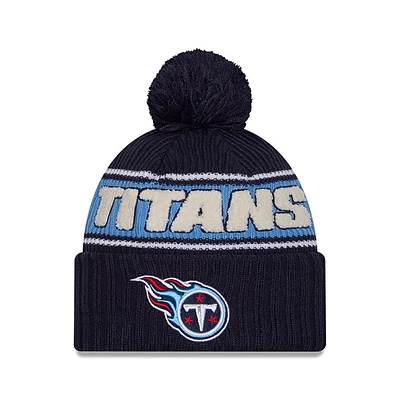 NFL Knit Hat 2024 Cold Weather Sport Knit W/ Pom Titans