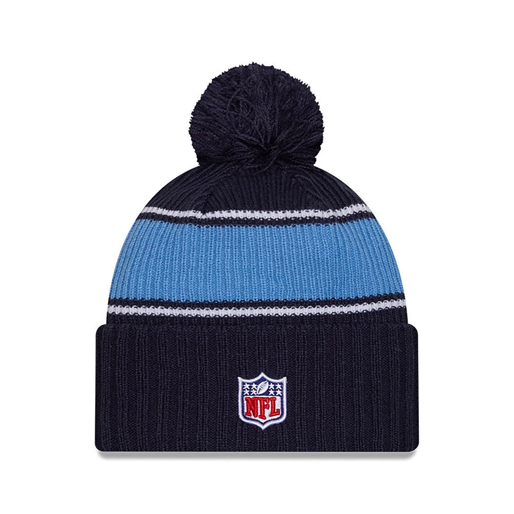 NFL Knit Hat 2024 Cold Weather Sport Knit W/ Pom Titans