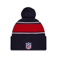 NFL Knit Hat 2024 Cold Weather Sport Knit W/ Pom Patriots