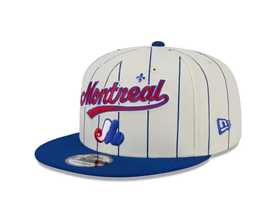 MLB Hat 950 Cooperstown Pinstripe Snapback Expos