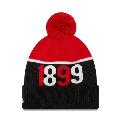 Serie A Knit Hat Sport Cuffed Pom AC Milan