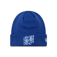 EPL Knit Hat Wordmark Overlay Cuff Beanie Chelsea FC