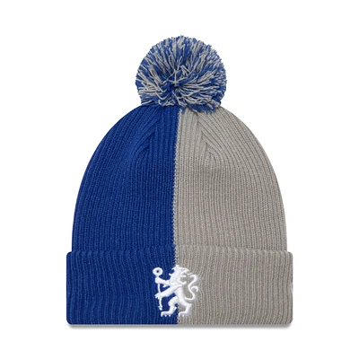 EPL Knit Hat Cuffed Pom Colour Block Chelsea FC