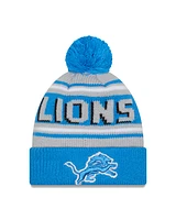 NFL Infant Knit Hat Navy Stripe Pom Lions