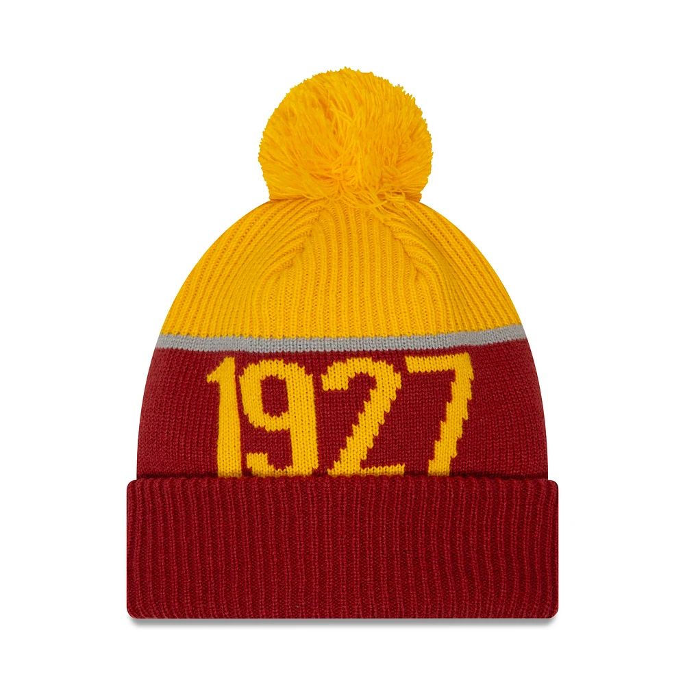 Serie A Knit Hat Sport Cuffed Pom AS Roma