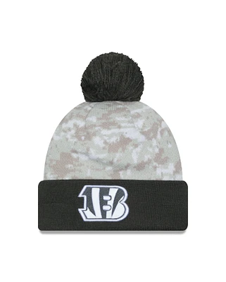 NFL Knit Hat Salute to Service 2024 Bengals