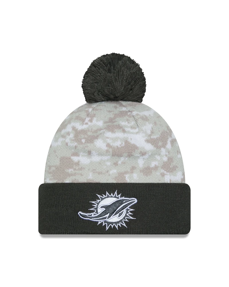 NFL Knit Hat Salute to Service 2024 Dolphins