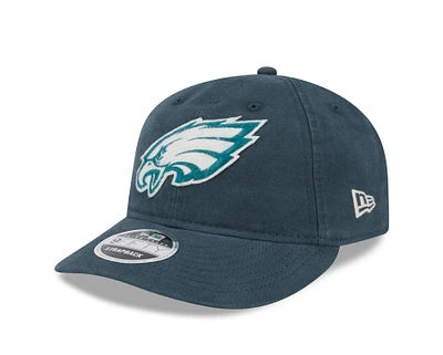 NFL Hat 950 Strapback Retro Crown Canvas Felt Logo Eagles
