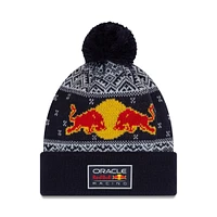 F1 2024 Knit Hat Blue Bobble Cuff Beanie with Pom Oracle Red Bull Racing