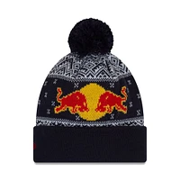 F1 2024 Knit Hat Blue Bobble Cuff Beanie with Pom Oracle Red Bull Racing