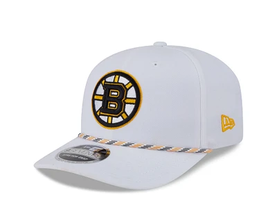 NHL Hat 970 Stretch Snap Rope White Bruins