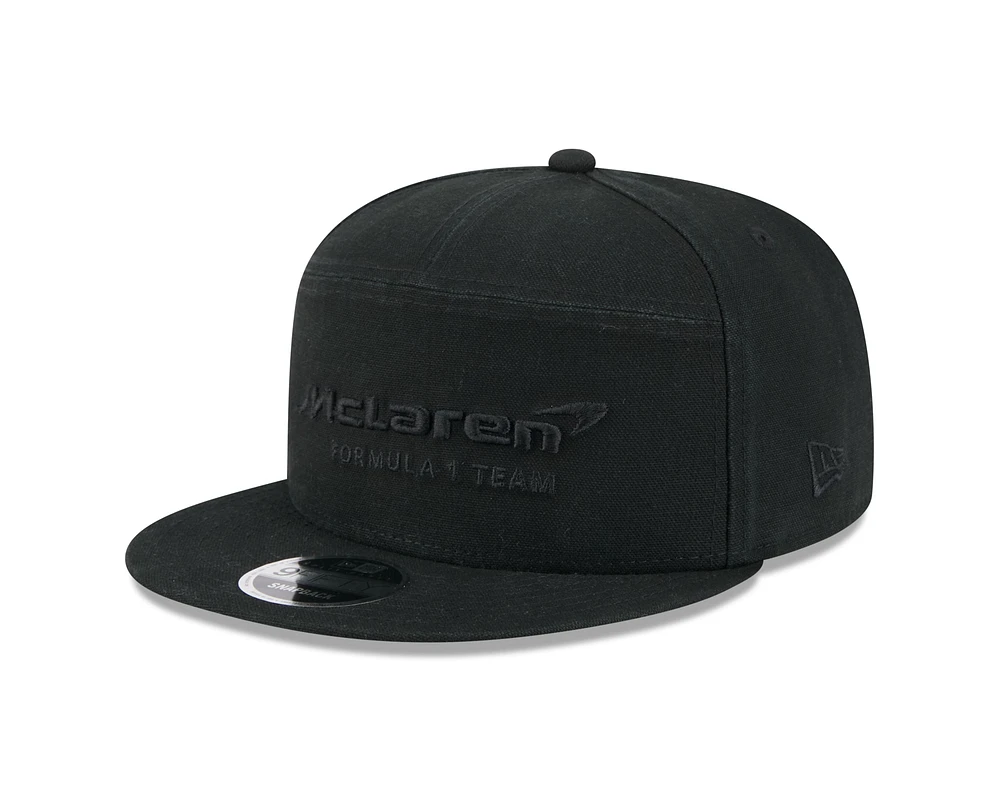 F1 Hat 950 Snapback Golfer Canvas Black on Black McLaren Formula 1 Racing Team