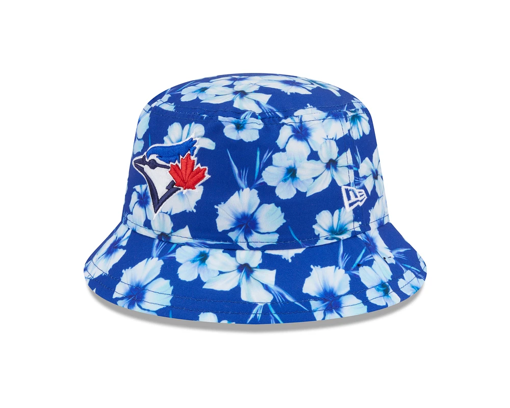 MLB Bucket Hat Floral Pattern Blue Jays