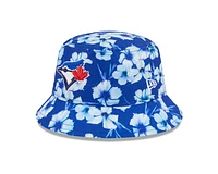 MLB Bucket Hat Floral Pattern Blue Jays