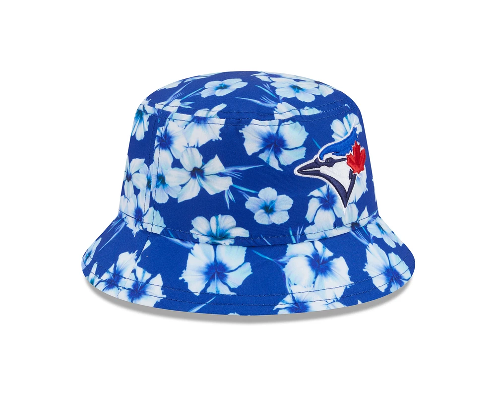 MLB Bucket Hat Floral Pattern Blue Jays