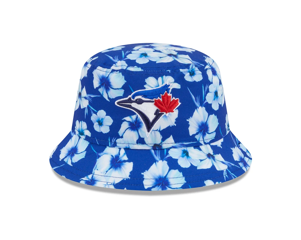 MLB Bucket Hat Floral Pattern Blue Jays