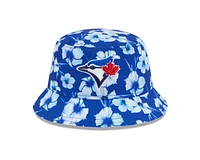 MLB Bucket Hat Floral Pattern Blue Jays