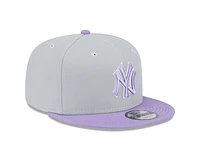 MLB Hat 950 Snapback 2025 Color Pack 2T Beige & Lavender Yankees