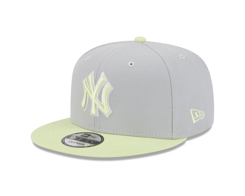 MLB Hat 950 Snapback 2025 Color Pack 2T Beige & Lime Green Yankees