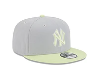 MLB Hat 950 Snapback 2025 Color Pack 2T Beige & Lime Green Yankees