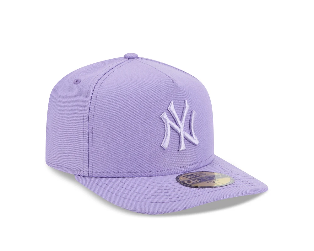 MLB Hat 5950 A-Frame 2025 Color Pack Lavender Yankees