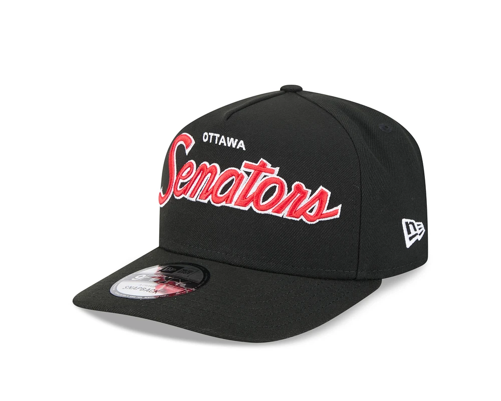 NHL Hat 950 Snapback A-Frame Script Senators