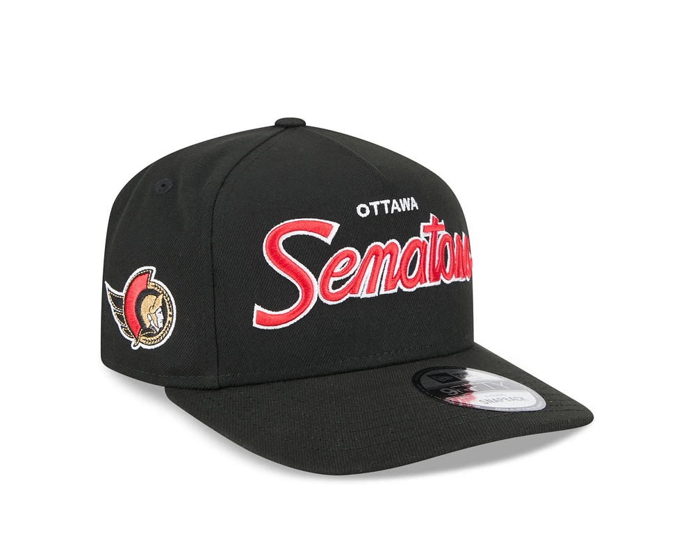 NHL Hat 950 Snapback A-Frame Script Senators