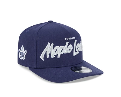 NHL Hat 950 Snapback A-Frame Script Maple Leafs