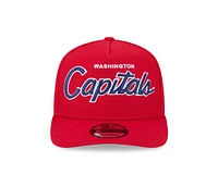 NHL Hat 950 Snapback A-Frame Script Capitals