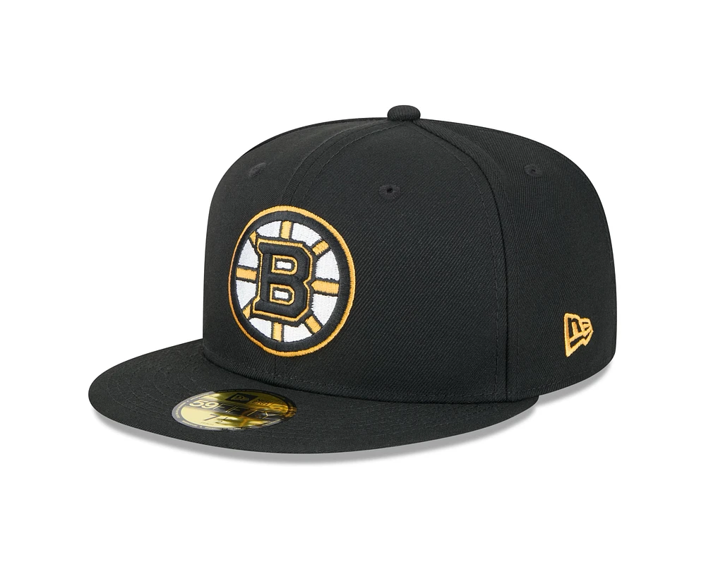 NHL Hat 5950 Poly Basic Bruins