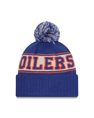 NHL Knit Hat Retro with Pom Oilers