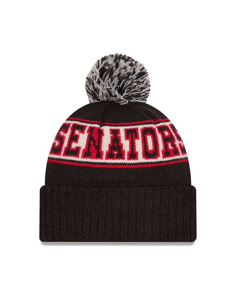 NHL Knit Hat Retro with Pom Senators