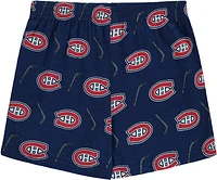 NHL Boxer Shorts Logo Stick Pattern Canadiens