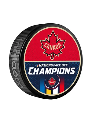 NHL 4 Nations Face-Off 2025 Canada Championship Official Collectors Puck