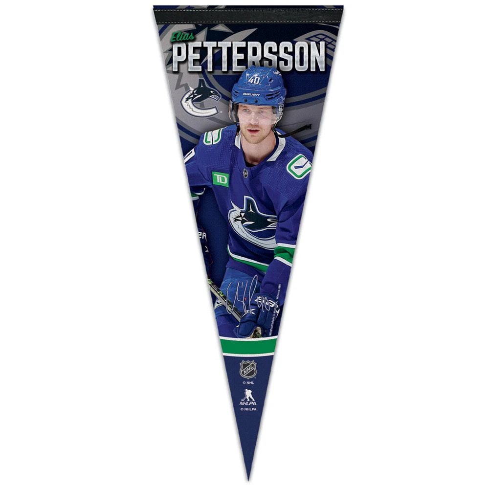 NHL Player Felt Pennant Elias Pettersson Canucks