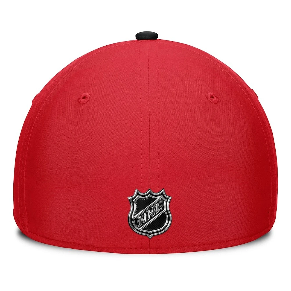 NHL Hat Structured Stretch Authentic Pro Rink Flex Two Tone 2024 Flames