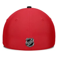 NHL Hat Structured Stretch Authentic Pro Rink Flex Two Tone 2024 Flames