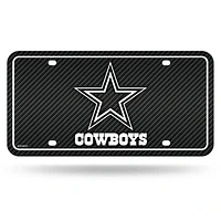 NFL License Plate Metal Carbon Fiber Design Cowboys